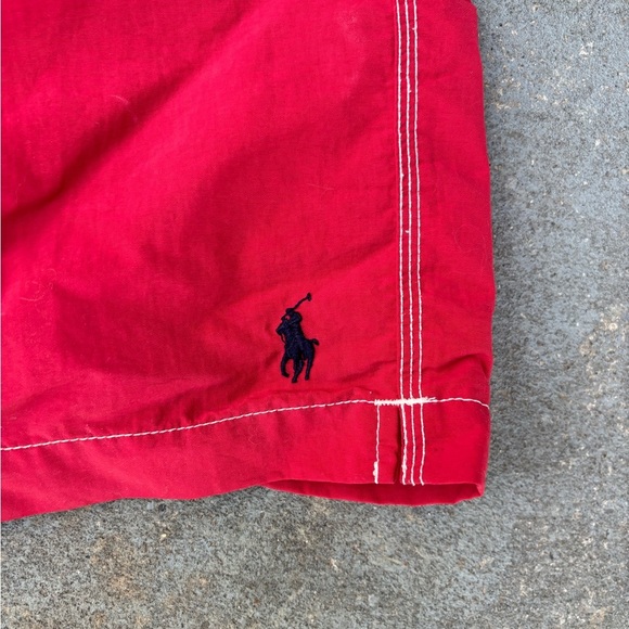 Polo by Ralph Lauren Men's Red Swim Shorts - Picture 2 of 7